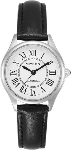 ساعات Miykon Minimalist العتيقة للنساء - ساعة تناظرية صغيرة وأنيقة للسيدات مع حزام من الجلد الطبيعي - كوارتز ياباني، مقاومة للماء حتى 100 قدم in Kuwait