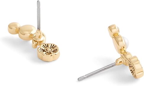 COACH Women's Signature Heritage Pearl Crawler Earrings in Saudi Arabia