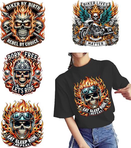 6pcs الحديد على بقع التحويلات - نقل حرارة DIY شارات الفينيل للقمصان والقبعات والحرف اليدوية - قشر سهلة - ملصقات مزخرفة ممتعة لصياغة المنزل (الحصان الأمريكي) in Kuwait