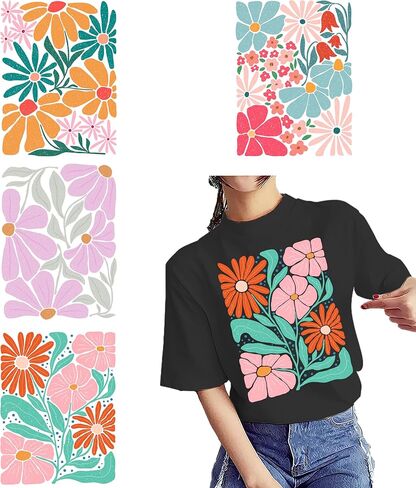 6pcs Iron On Transfers Patches - DIY Heat Transfer Vinyl Decals for T-Shirts, Hats & DIY Crafts - Easy Peel - Fun Decorative Stickers for Home Crafting (American Horse) in Kuwait