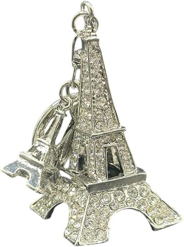 Luxury Rhinestone Eiffel Tower Keyring, Keychain, Charm Accessory in Saudi Arabia