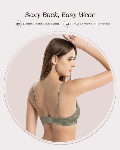 Real Mulberry Silk Bralette, Luxury 22 Momme Silk Full-Coverage Wire-Free Bra for Women, Sexy & Ultra Comfortable in Saudi Arabia