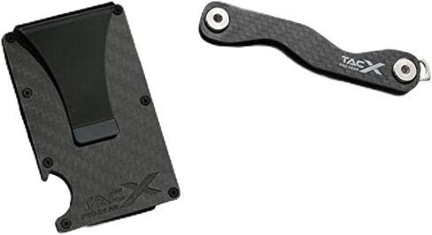 Carbon Fiber RFID Blocking Slim Front Pocket Wallet for Men – Minimalist Credit Card Holder with Money Clip, Key Organizer Set, Bonus Multi-Tool, Compact Design with Keychain (Carbon Fiber) in Saudi Arabia