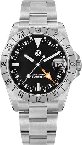 watchdives GMT Watches for Men WD16570 V2 Dual Time Zone Dive Watch NH34 Automatic Wristwatch 37mm Sapphire Crystal in Saudi Arabia