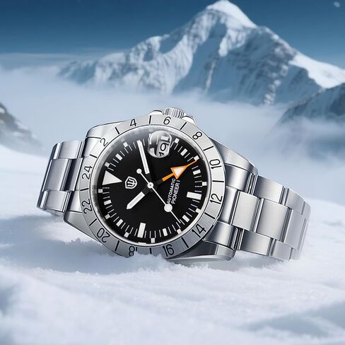 watchdives GMT Watches for Men WD16570 V2 Dual Time Zone Dive Watch NH34 Automatic Wristwatch 37mm Sapphire Crystal in Saudi Arabia