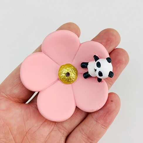 Panda Resin Incense Holder Cherry Blossom Design with Animal Figurines Zen Garden Decor Tranquil Accents for Meditation and Relaxation Japanese Style in Saudi Arabia