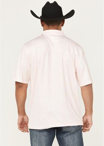 Cinch Mens Arenaflex Pink Polo in Saudi Arabia