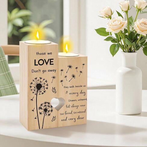 Sympathy Gifts for Loss of Loved One - Sympathy Candle Holder Candlestick Memorial Bereavement in Memory of Condolences Remembrance Gifts for Loss of Mom Dad Grandma Grandpa in Saudi Arabia