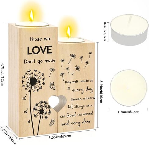 Sympathy Gifts for Loss of Loved One - Sympathy Candle Holder Candlestick Memorial Bereavement in Memory of Condolences Remembrance Gifts for Loss of Mom Dad Grandma Grandpa in Saudi Arabia