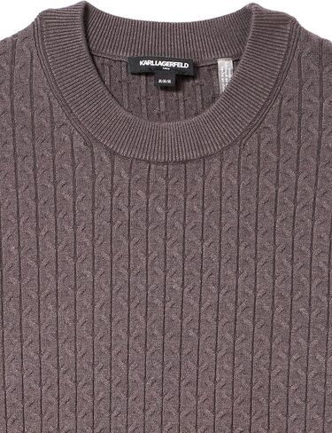 KARL LAGERFELD Men's Crewneck Long Sleeve Regular Fit Basic Shirt in Saudi Arabia