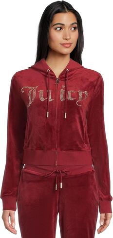 Juicy Couture womens Classic Juicy Hoodie With Bling in Saudi Arabia