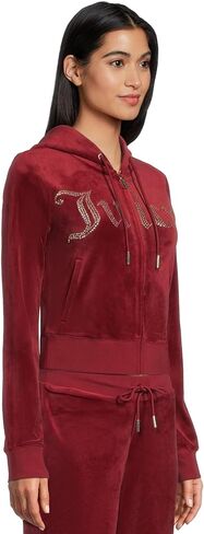 Juicy Couture womens Classic Juicy Hoodie With Bling in Saudi Arabia