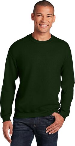 Gildan Men's Heavy Blend Crewneck Sweatshirt, Forest Green, X-Large in Saudi Arabia