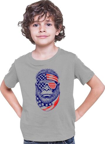 Go All Out Bigfoot USA Bandana & Sunglasses July 4th Sasquatch Mens Toddler Women Youth T-Shirt in Saudi Arabia