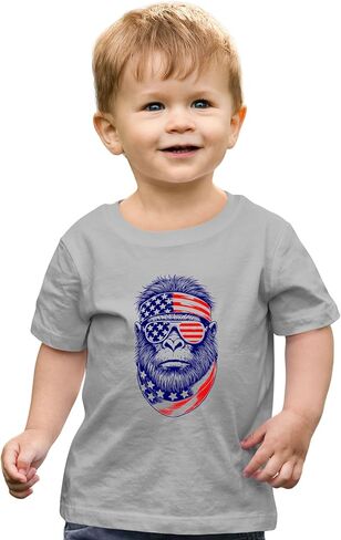 Go All Out Bigfoot USA Bandana & Sunglasses July 4th Sasquatch Mens Toddler Women Youth T-Shirt in Saudi Arabia