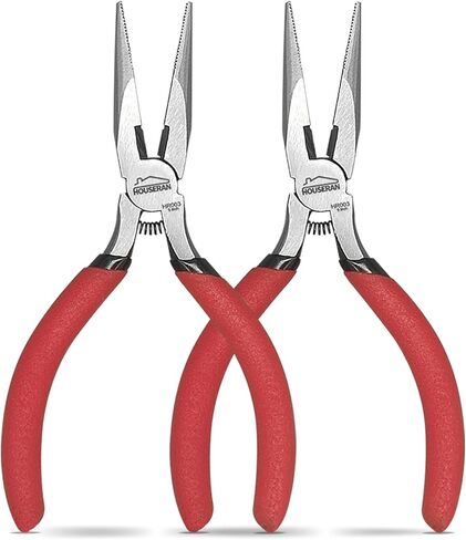 Needle Nose Pliers, 5 Inch, 5 Pack, Long Nose Pliers with Side Cutter, Spring Loaded for Cutting and Bending Wire in Kuwait