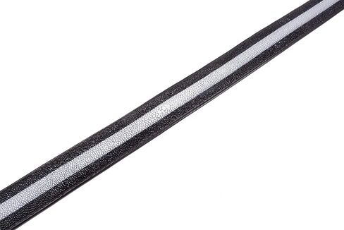 Genuine Stingray Shagreen Skin Leather Long Strip Casual Men's Belt 46" Black (Black) in Saudi Arabia