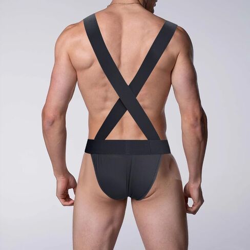 Men's Suspender Thong Underwear Adjustable Double Sling Straps Sexy Form Fitting Design Double Strap Style M928US in Saudi Arabia