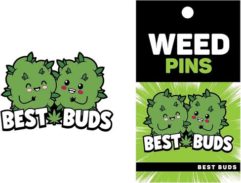 Best Buds Weed Enamel Pin | Fun Novelty Accessory in Saudi Arabia