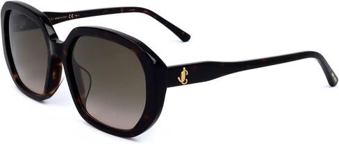 JIMMY CHOO Brown Gradient Square Ladies Sunglasses KARLY/F/S 0086/HA 57 in Saudi Arabia