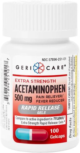 Extra Strength Rapid Release Pain Relief Gelcaps, 100count in Saudi Arabia