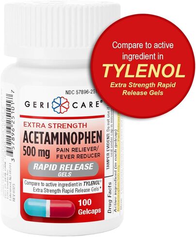 Extra Strength Rapid Release Pain Relief Gelcaps, 100count in Saudi Arabia