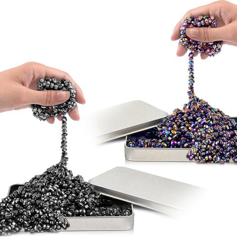 كرات تململ مغناطيسي هدية للبالغين للأولاد في سن المراهقة ، 500pcs Magnet Beads Toys Metal Ferrite Potty for Head Office مكتب الإجهاد الإغراء عناصر أدوات باردة الحجارة الحسية ل ADHD التوحد in Kuwait