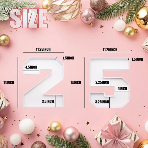 14inch Cardboard Number Fillable Shaped Charcuterie Board Tray Decorative Box Birthday Treat (Number 26) in Saudi Arabia