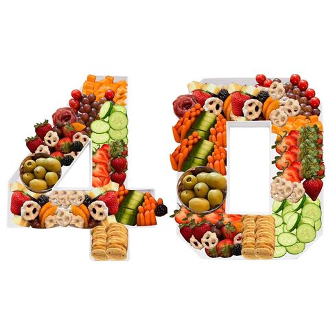 14inch Cardboard Number Fillable Shaped Charcuterie Board Tray Decorative Box Birthday Treat (Number 26) in Saudi Arabia