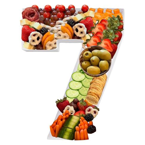 14inch Cardboard Number Fillable Shaped Charcuterie Board Tray Decorative Box Birthday Treat (Number 26) in Saudi Arabia