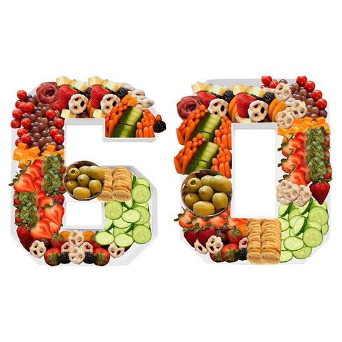 14inch Cardboard Number Fillable Shaped Charcuterie Board Tray Decorative Box Birthday Treat (Number 26) in Saudi Arabia