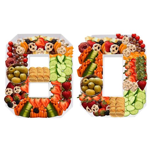 14inch Cardboard Number Fillable Shaped Charcuterie Board Tray Decorative Box Birthday Treat (Number 26) in Saudi Arabia