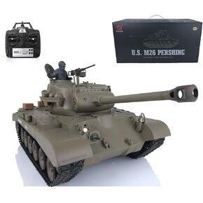 TOUCAN RC HOBBY Henglong 1/16 Scale 7.0 Upgraded M26 Pershing RTR RC Tank 3838 Metal Tracks in Kuwait