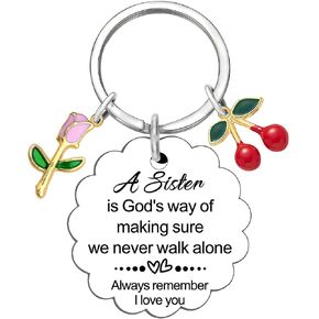 هدايا عيد ميلاد الأخت هدايا الأخوات المضحكة من Sis Best Sis Ever Keychain للنساء هدية عيد الميلاد وعيد الحب in Kuwait