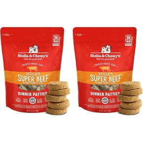 Stella & Chewy's Freeze Dried Raw Dinner Patties – Grain Free Dog Food, Protein Rich Stella’s Super Beef Recipe – 5.5 oz Bag in Kuwait