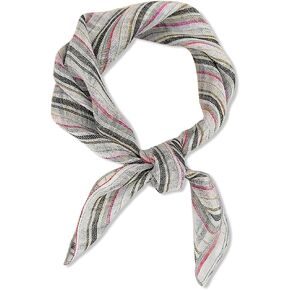 Skinny Scarf Linen Scarves Colorful Stripe Pattern Narrow Long Neckerchief Neck Scarf Hair Band Handle Wrap Ribbon in Kuwait