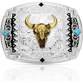 Montana Silversmiths Four Winds Buckle with Buffalo Skull in Kuwait