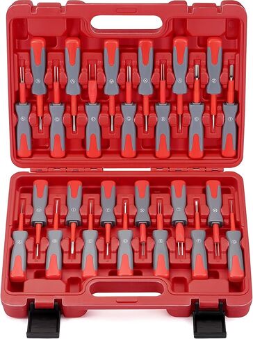 DAYDOOR Terminal Removal Tool Kit, 26 Pcs Depinning Tool Pin Removal Tool Kit, Connector Pin Removal Tool, Pin Extractor Tool Kit for Automotive Car Universal Vehicle Wire Harness in Kuwait
