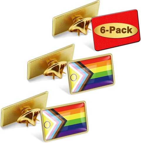 6/20/50/100/200 قطعة دبابيس التقدم الجديدة فخر التلبيب السائبة-LGBT المتحولين جنسيا قوس قزح مثليه ثنائي الجنس مثلي الجنس التقدمي دبوس بروش شارة للرجال ملابس حريمي أكياس القبعات in Saudi Arabia