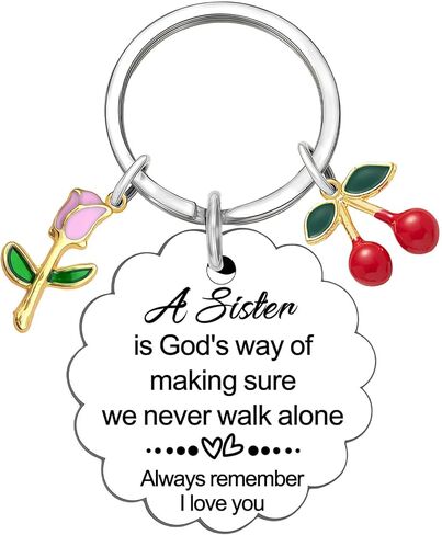 هدايا عيد ميلاد الأخت هدايا الأخوات المضحكة من Sis Best Sis Ever Keychain للنساء هدية عيد الميلاد وعيد الحب in Kuwait