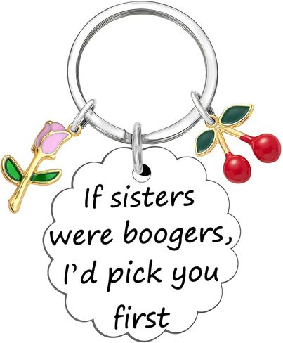 هدايا عيد ميلاد الأخت هدايا الأخوات المضحكة من Sis Best Sis Ever Keychain للنساء هدية عيد الميلاد وعيد الحب in Kuwait