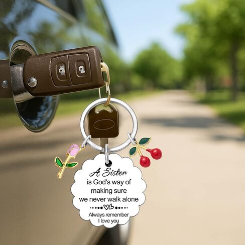 هدايا عيد ميلاد الأخت هدايا الأخوات المضحكة من Sis Best Sis Ever Keychain للنساء هدية عيد الميلاد وعيد الحب in Kuwait