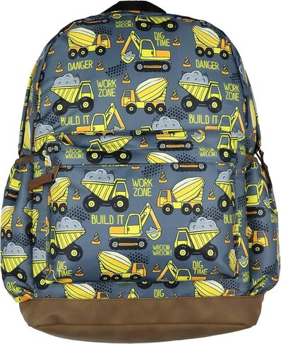 Dump Trucks 16" Backpack Construction Vehicles Travel School Book Bag for Daily Use in Saudi Arabia