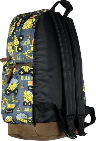 Dump Trucks 16" Backpack Construction Vehicles Travel School Book Bag for Daily Use in Saudi Arabia