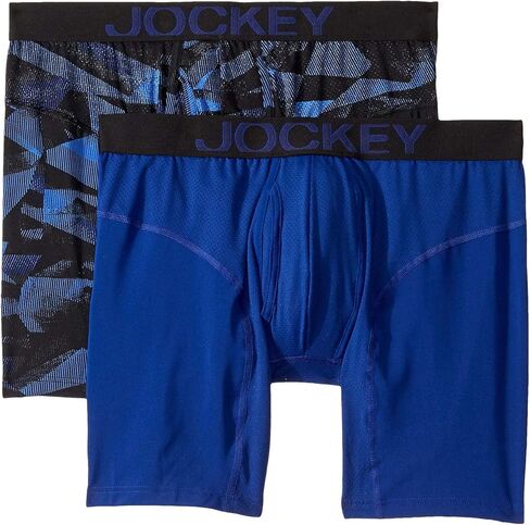ملابس داخلية Jockey Athletic Rapidcool Midway 2-Pack Fusion/Prussian Blue SM (الخصر 28-30") in Kuwait