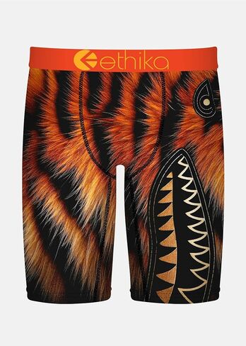 ملابس داخلية بوكسر للرجال من Ethika، طول الركبة، ملابس داخلية قابلة للتمدد في 4 اتجاهات مع مطبوعات جرافيك - BMR Furb'E' in Kuwait