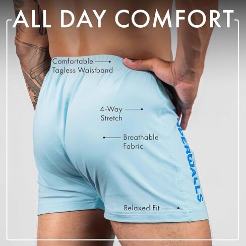 Wonderballs Sport Boxer Underwear for Men – Certified Non-Toxic Ultra-Soft Pima Cotton Modal Athletic Underwear Boxer Shorts in Saudi Arabia