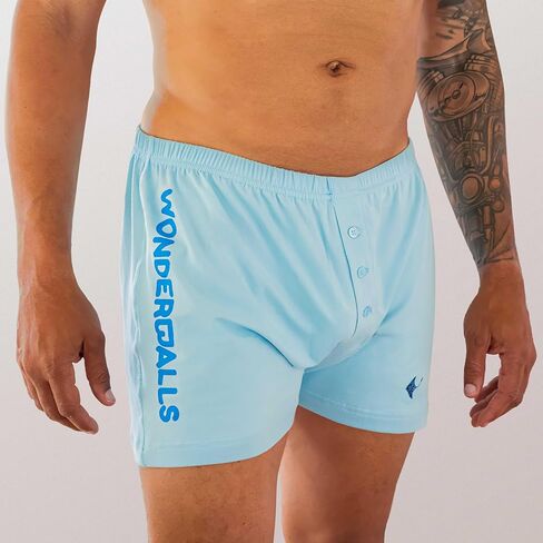Wonderballs Sport Boxer Underwear for Men – Certified Non-Toxic Ultra-Soft Pima Cotton Modal Athletic Underwear Boxer Shorts in Saudi Arabia