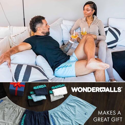 Wonderballs Sport Boxer Underwear for Men – Certified Non-Toxic Ultra-Soft Pima Cotton Modal Athletic Underwear Boxer Shorts in Saudi Arabia