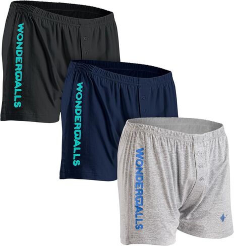 Wonderballs Sport Boxer Underwear for Men – Certified Non-Toxic Ultra-Soft Pima Cotton Modal Athletic Underwear Boxer Shorts in Saudi Arabia